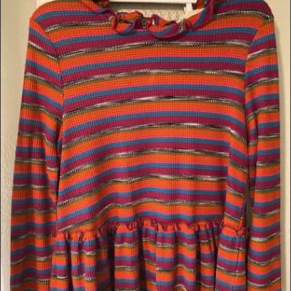 Altar’d State Ribbed Peplum Tunic